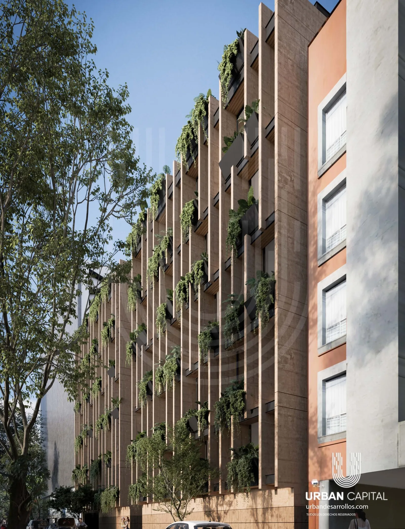Torre Cádiz 90, Aria Residences, con fachada de cristal